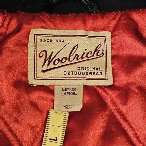 Vintage Woolrich double breasted Large man's navy blue peacoat - Picture 4 of 13